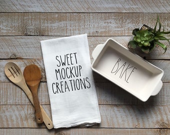 Tea Towel Mock Up Etsy