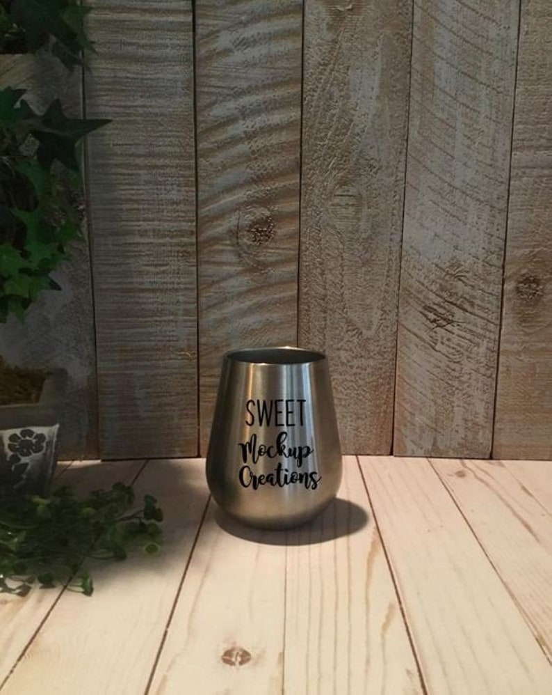 Download Wine Glass Mock Up Stainless Steel Mug Mock Up Digital ...