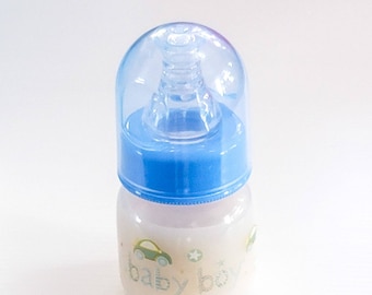 2oz Reborn Baby Formula Bottle w// No Hole Nipple Preemie//Newborn Size!
