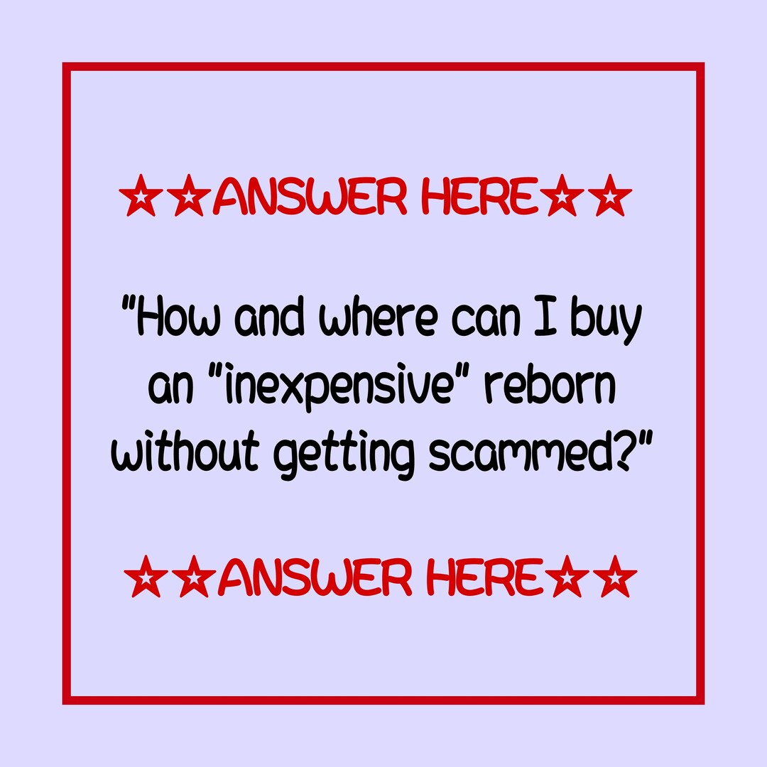 How and Where Can I Buy an Inexpensive or Cheap Reborn Without Getting Scammed Etsy
