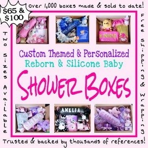 Custom Themed/Personalized Reborn Or Silicone Baby Shower Box READ DESCRIPTION 65 image 2