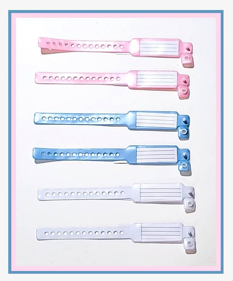 Hospital ID Bracelets/bands Etsy