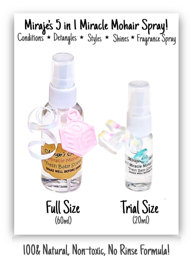 Miraje's 5 in 1 Miracle Mohair\/Fragrance Spray! 100% All Natural & Non-toxic!