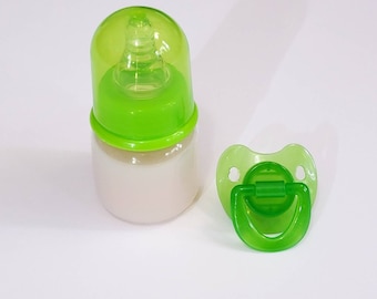 2oz Reborn/Silicone Baby Bottle & Pacifier - Choose  Reversible Magnetic, Putty Or Uncut!
