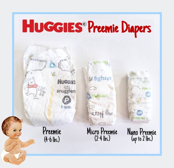 HUGGIES Preemie Micro & Nano Preemie Reborn/silicone Diapers LIMIT