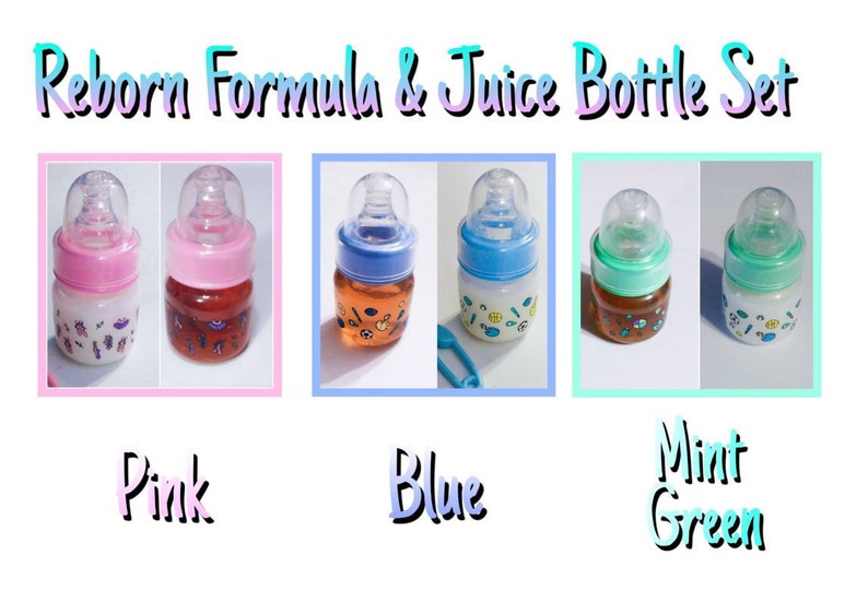TWO Sealed Preemie Reborn Baby Bottles With No Hole Nipples Etsy