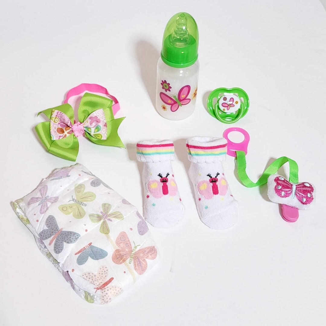Butterfly Themed Reborn/silicone Baby Accessories Set Etsy