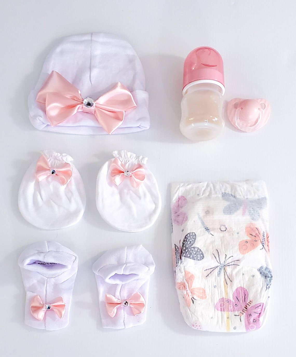 Reborn/silicone Baby Girl Accessories Set More Colors Etsy