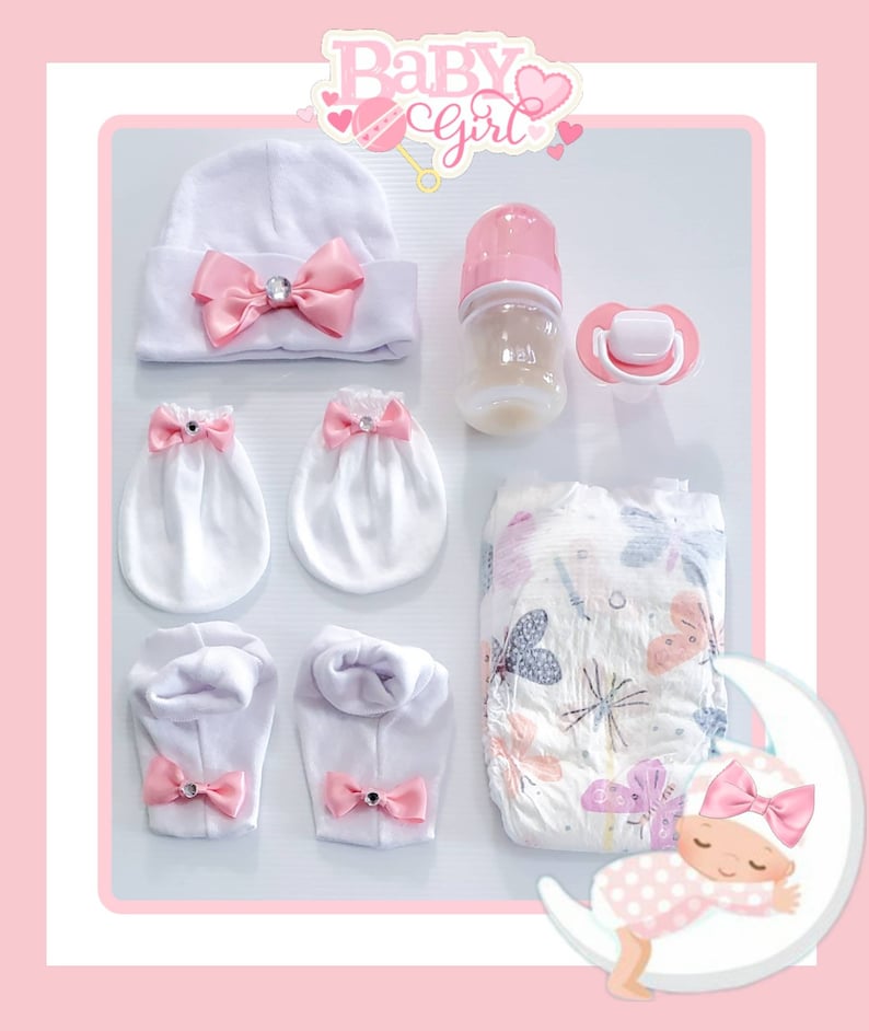 Reborn/silicone Baby Girl Accessories Set More Colors Etsy