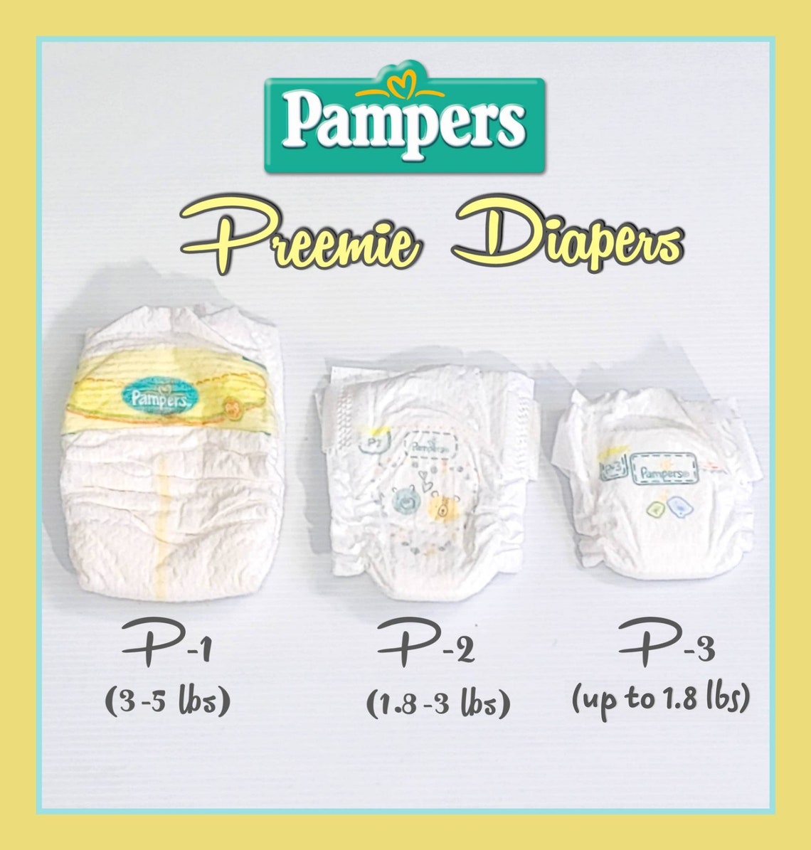 Pampers Preemie & Micro Preemie Reborn/silicone Diapers LIMIT Etsy