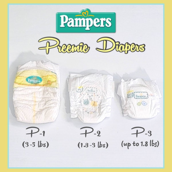 Pampers Preemie & Micro Preemie Reborn/Silicone Diapers (LIMIT 5)