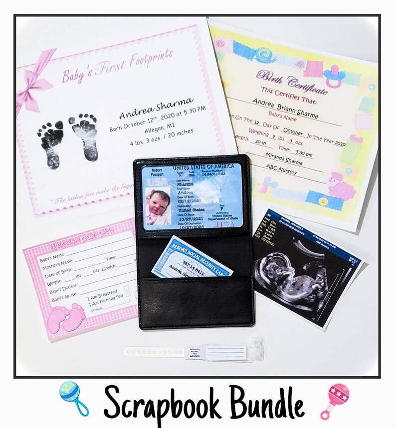 Printed Reborn/silicone Baby Hospital Crib/isolettee Card Etsy