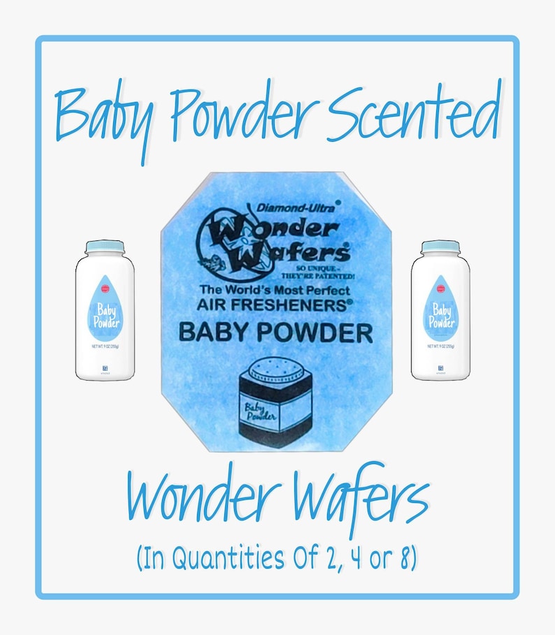 Baby Powder Scented Wonder Wafers For Reborn And Silicone Babies! 2,4 or 8!