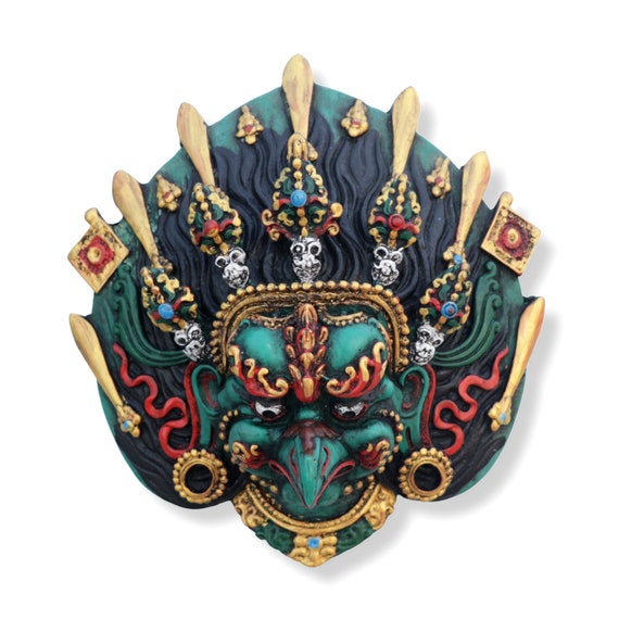 Hand Carved and Painted Garuda Masks from Nepal - Available in 3 Sizes Hand Carved and Painted Garuda Masks from Nepal - Available in 3 Sizes