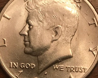 ENGAGEMENT CONGRATULATIONS Gift Keepsake JFK Kennedy Half Dollar US Coin 