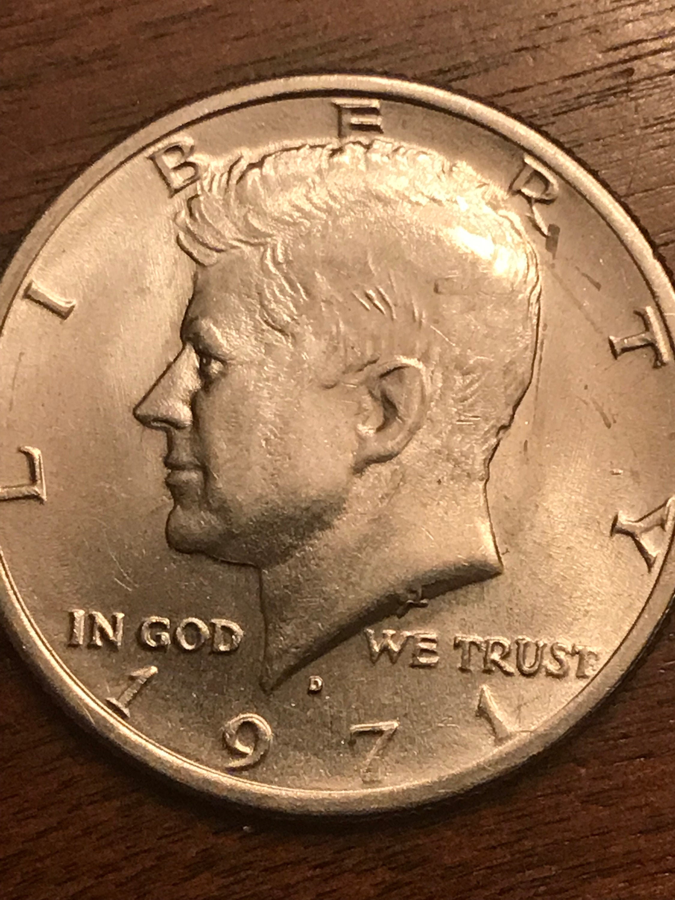 Rare John F. Kennedy Halfdollar 1971 Etsy