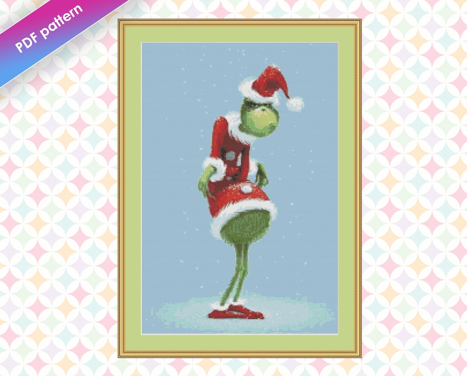 Movie cross stitch pattern The Grinch christmas cross stitch Etsy