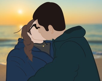 Dibujo pareja - Etsy México Dibujo pareja - Etsy México
