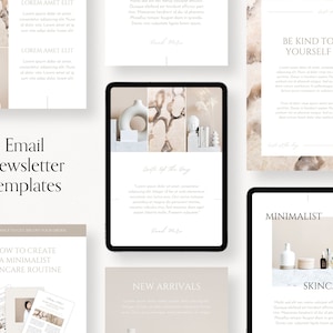 20 Email Newsletter Templates for Canva | Email Marketing, Newsletter Templates, Mailchimp Newsletter, Canva Templates, Email Template
