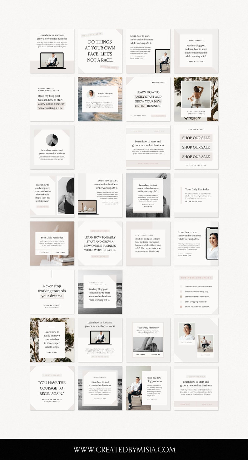 90 Instagram Templates for Canva Instagram Stories Templates Etsy