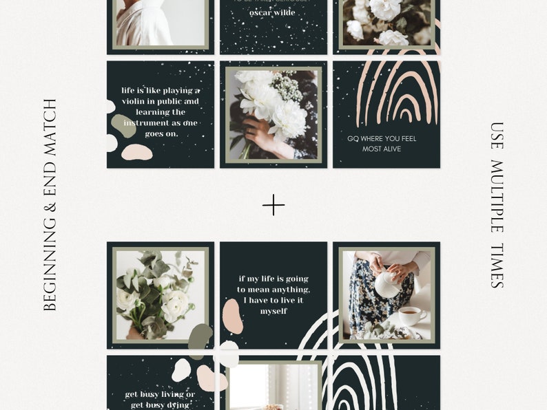 Instagram Puzzle Template for Canva Instagram Template, Puzzle Feed ...