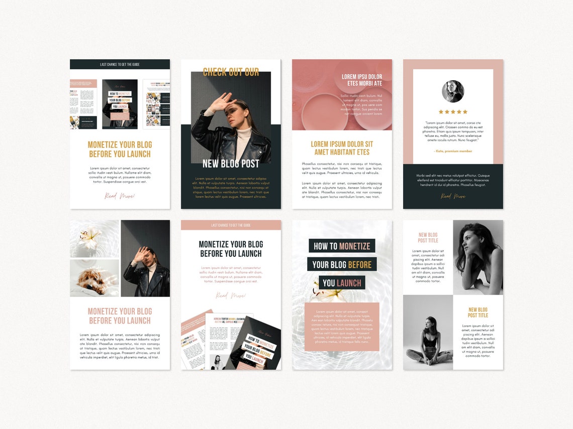 20 Email Newsletter Templates for Canva Email Marketing - Etsy