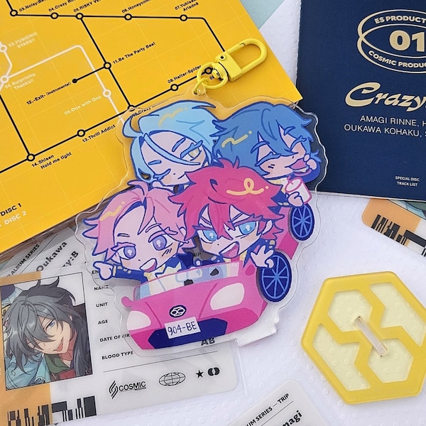 Ensemble Stars!! Enstars Crazy:B Crazy Anthem Standee Keychain