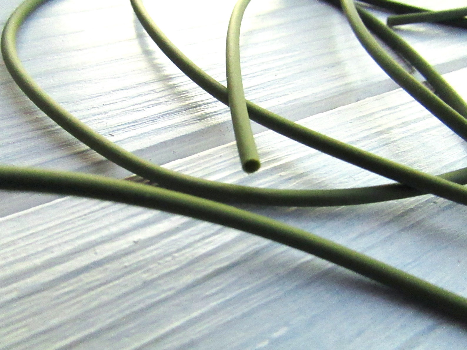 Floristic green PVC tube 2 mm 1.9 m for flower making Etsy