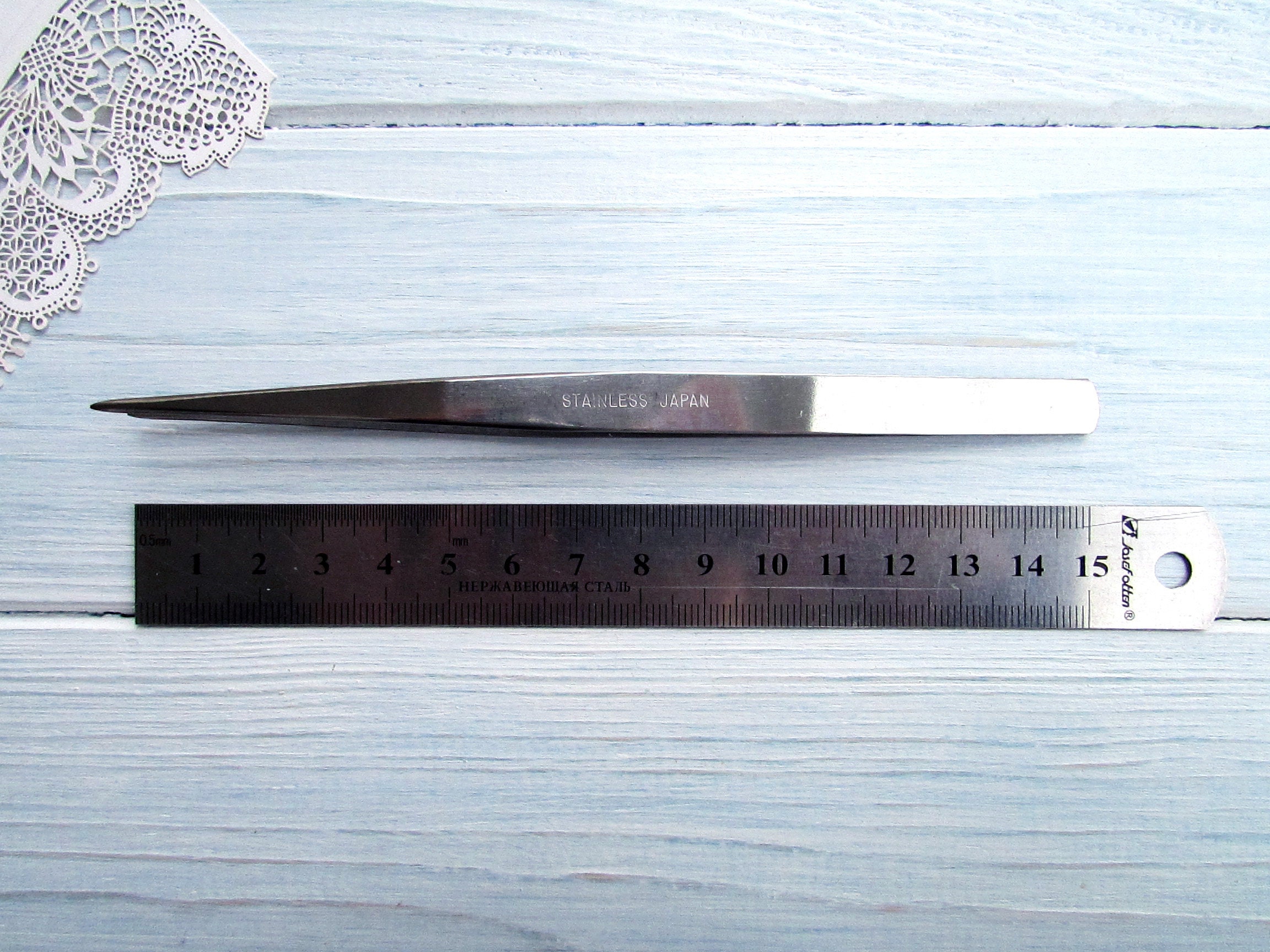 Japanese Stainless Steel Tweezers L 150 mm Etsy