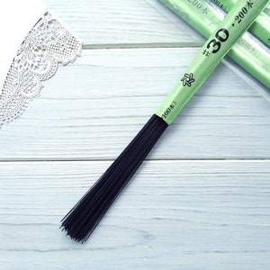 Japanese Black floristic wire 30 gauge (D 0.31 mm), 100/200 pcs Flower crafting wires