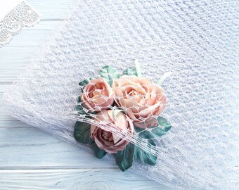 Silber Haarnetz Schleier: Japanisches, gestärktes Gewebe für Hüte, Schmuck