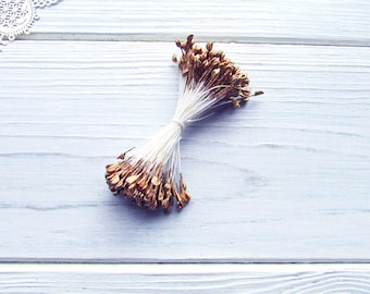 Japanische goldene Blume Staubblätter: Kleine Größe, DIY Bastelbedarf (144 Stiele)