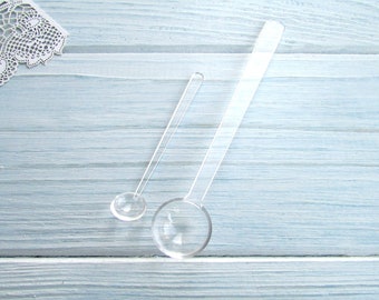 Measuring spoons for the powder dyes set of 2 pcs, Small (0.1 ml) and Large (0.8 ml)