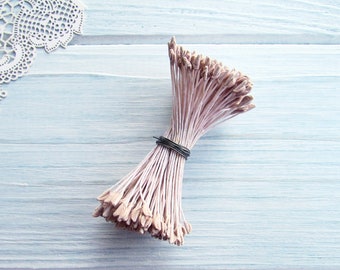 Beige Blume Staubblätter: Japanische künstliche Blume machen Lieferungen (144 Stiele)