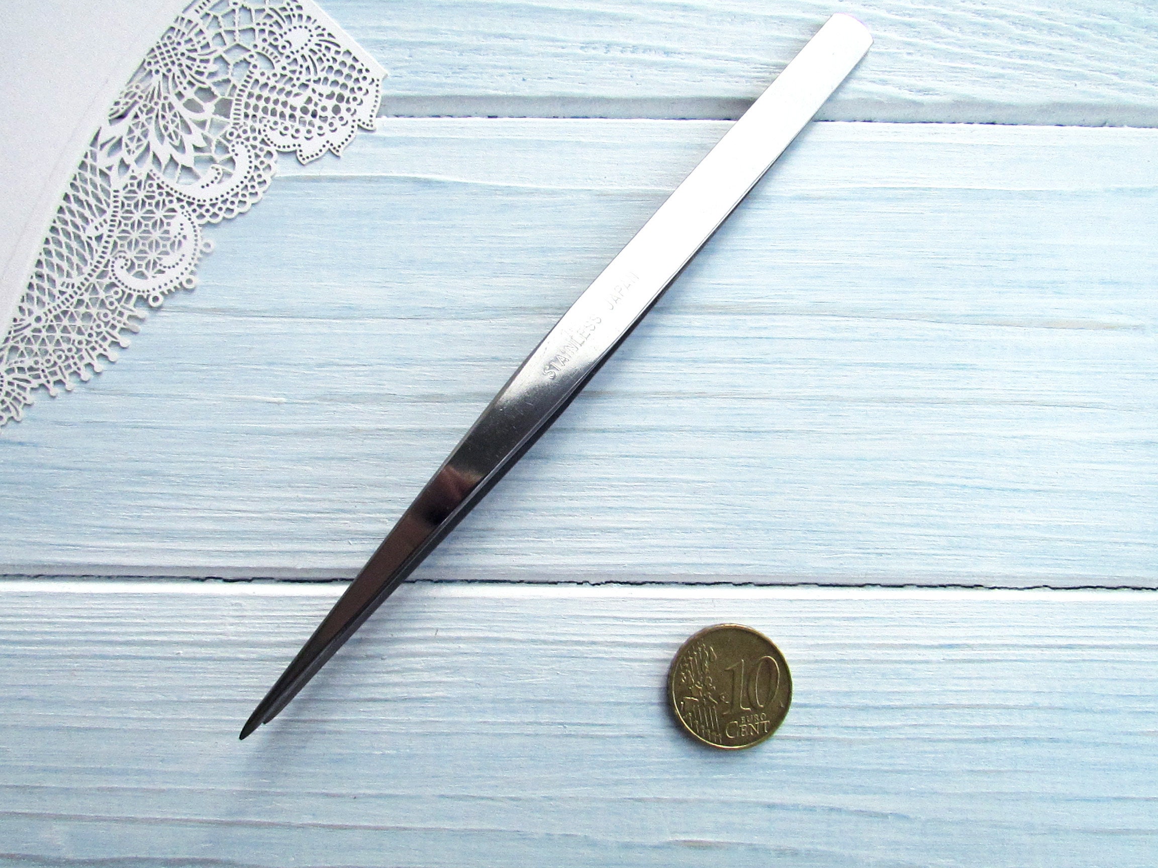 Japanese Stainless Steel Tweezers L 150 mm Etsy