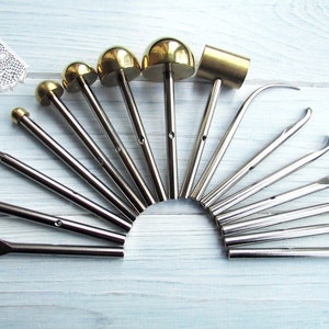 Japanese Flower Making Tools: Somebana Technique, 16-Piece Set