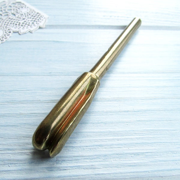 Japanese professional Double petal iron tip, for Insertion type iron Silk flower making tool