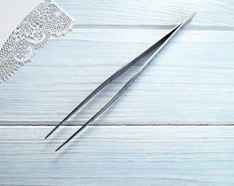 Japanese Stainless Steel Tweezers, L 150 mm