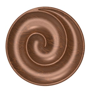 3D STL Models for CNC Router Engraver, Carving Machine, CNC files for Wood, Spiral Serving Tray 6