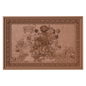 3D STL Model for CNC Router Engraver, Carving Machine Relief, CNC files for Wood, Flowers 04