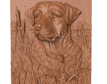 3D STL Model for CNC Router Engraver, Carving Machine Relief, CNC files for Wood, Hunting Dog
