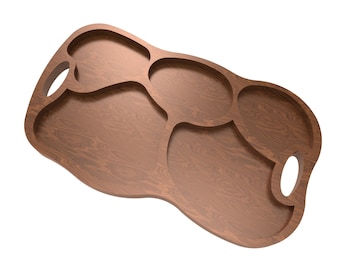 3D STL-modellen voor CNC-routergraveur, snijmachine, CNC-bestanden voor hout, rechthoekig dienblad 4