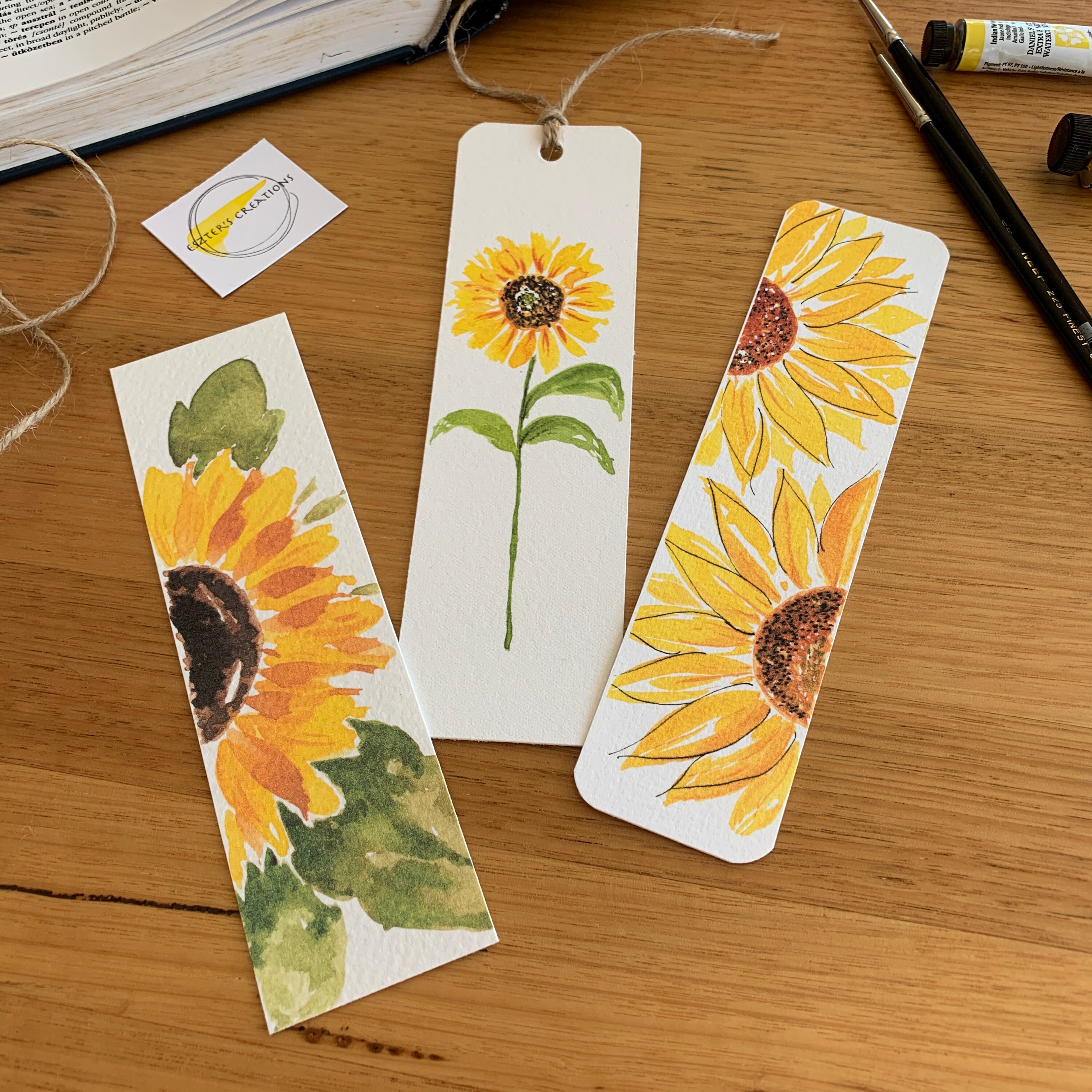 Printable Sunflower Bookmarks Pdf Free Printable Templates