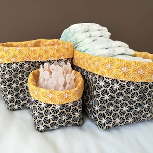 Baby bathroom baskets diaper basket washable wipes