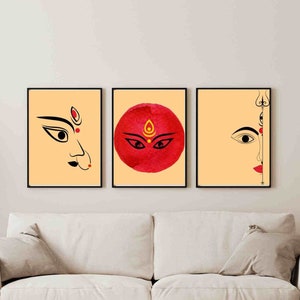 Durga mata Digital File, JPEG, Instant Download File for Printing, Durga Devi Instant Digital Download, Ma Durga, Ma Gowri digital art file