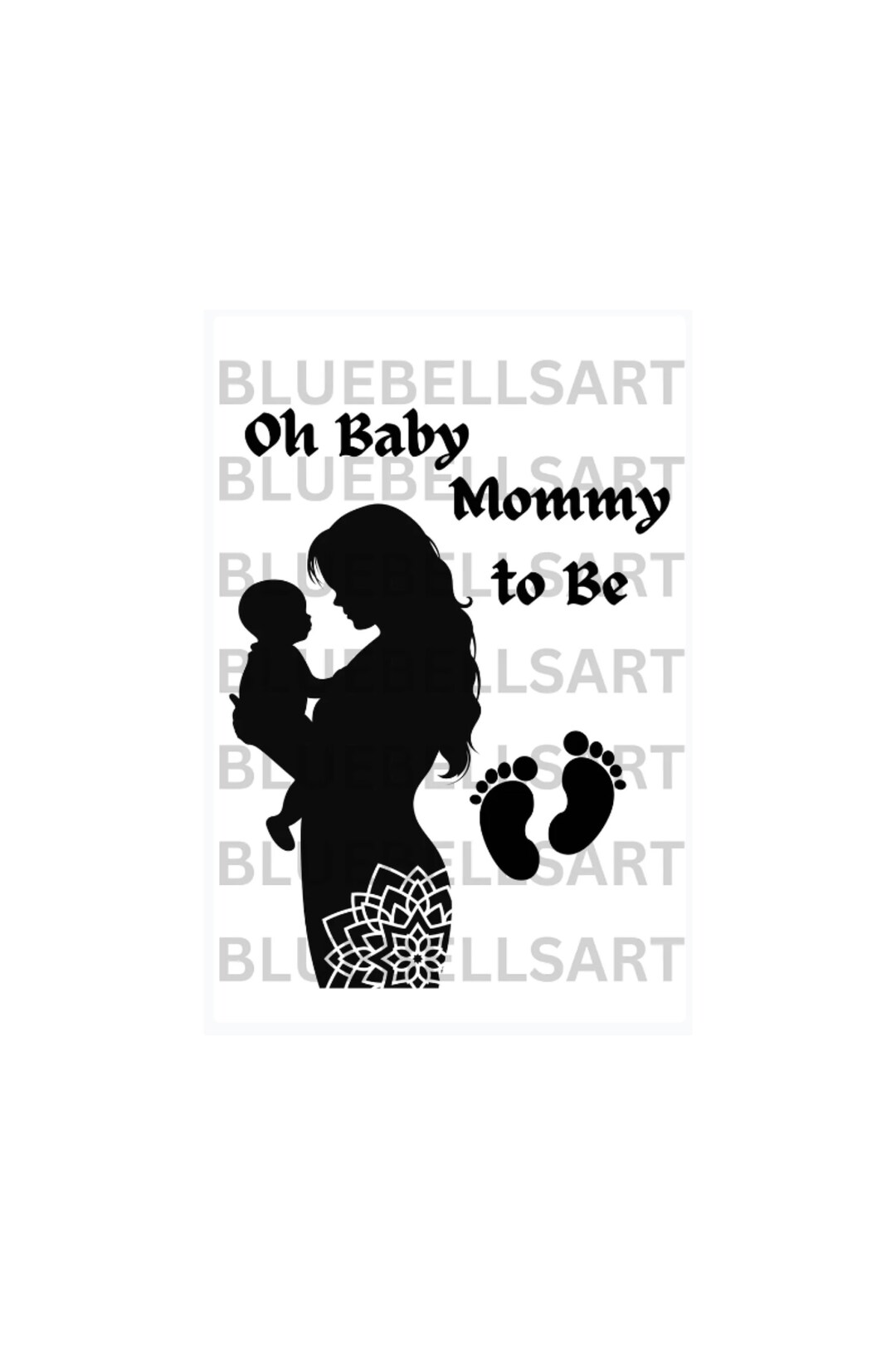 Mom Baby Digital File PNG and SVG Cut File for Cricut and Etsy