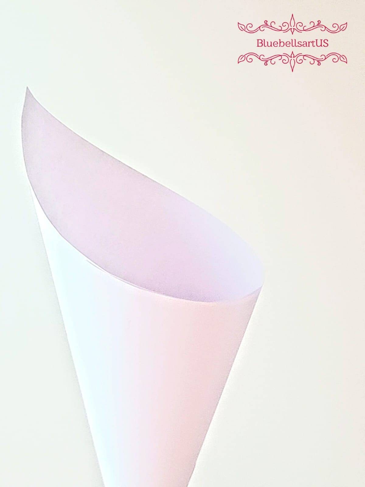 Set of 100 Plain Kraft paper cones/Plain Wedding Petal Etsy