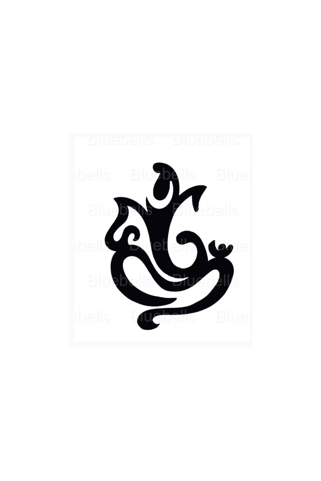 Ganesh Outline Digital Pdf, Jpeg, PNG, Files, Cut File for Cricut and ...