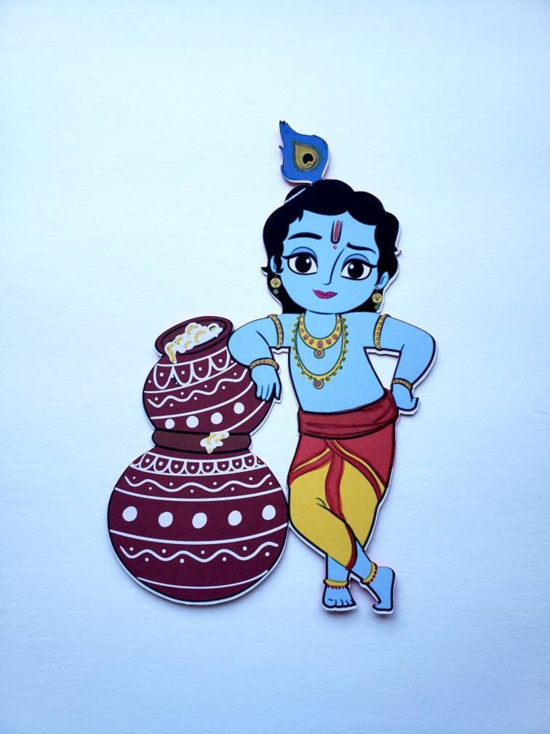 Buy Baby Krishna/seemantham Backdrop/krishna Janmashtami Online in India -  Etsy