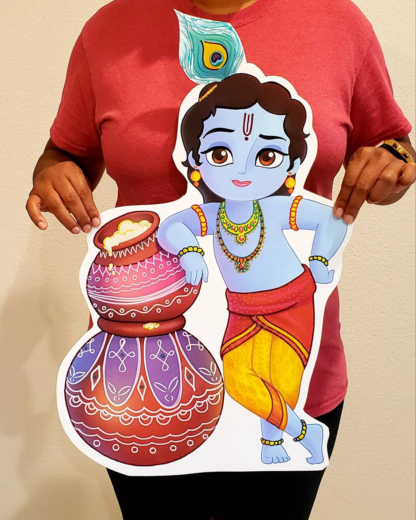 Baby Krishna/seemantham Backdrop/krishna Janmashtami - Etsy Hong Kong Baby Krishna/seemantham Backdrop/krishna Janmashtami - Etsy Hong Kong